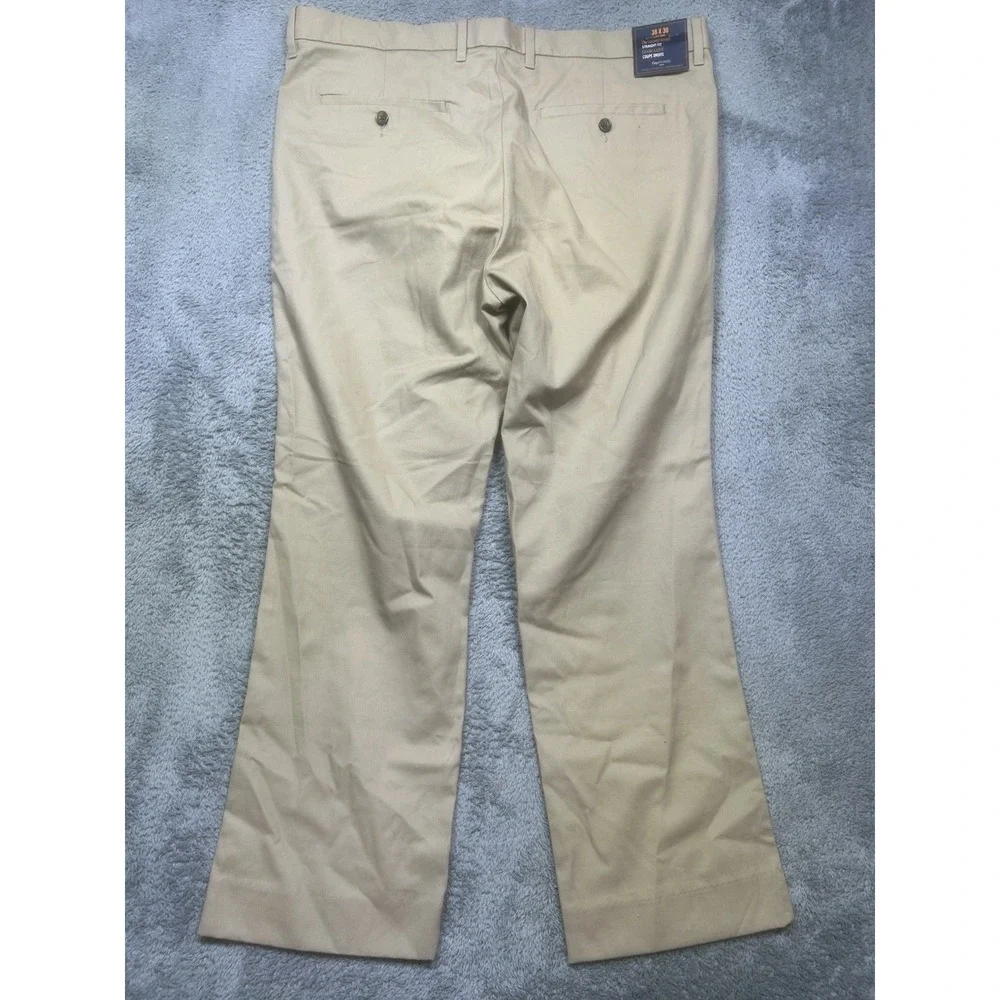 GAP Pants Men's 38x30 Tailored Khakis Chinos Straight Cotton Flat‎ Front NEW
